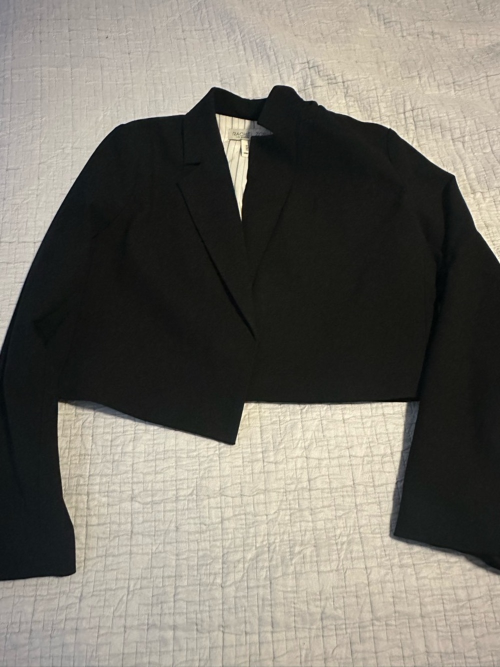Rachel Zoe Black Blazer with White Pinstripe Lining
